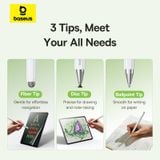  Bút Cám Ứng Baseus Smooth Writing III 3-in-1 Passive Stylus Magnetic/Non-Magnetic Version 