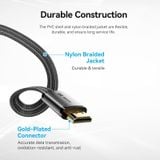  Cáp HDMI 2.1 VENTION ALKBH HDMI Male to Male 8K HD (Flat Nylon Braided, 2M, 8K@60Hz, 4K@120Hz/144Hz, 48Gbps) 