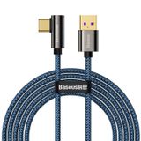  Cáp sạc nhanh, vải dù siêu bền, đầu gập 90 độ Baseus Legend Series Elbow Type C 66W (LED/Elbow Design, USB to Type C Fast Charging Cable) 