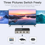  Bộ chuyển đổi HDMI 3 In 1 VENTION AFJH0 (HDMI1.4, With Audio Separation) 