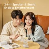  Loa Di Động Bluetooth Kiêm Giá Đỡ Điện Thoại ROCK Bluetooth Speaker with Phone Stand (Bluetooth v5.4, 1500mAh, 3.5H, A2DP, AVCTP, Built-in Carry Strap, Desk Phone Stand, Dual-Axis Stability, Hi-Fi Sound, Dual Symmetrical, 360° Surround Sound) 
