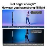  Đèn Cầm Tay RTAKO AR-GTB-SL60S 33W Digital RGB (18W + 18W, 2700-7500K, 39 Chế Độ Hiệu Ứng Đặc Biệt) 