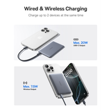  Pin Dự Phòng Không Dây Baseus PicoGo AM41 Ultra-Slim 5000mAh 20W (Sạc Không Dây 15W, Kèm Cáp C to C 0.3m 60W) 