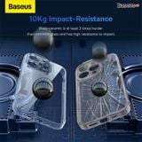  Combo Ốp Lưng  Kính Cường Lực iPhone 14 Series Baseus SuperCeramic Series Glass Case (Combo Ốp lưng kèm Cường lực) 