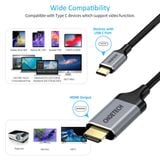  Cáp chuyển đổi USB-C sang HDMI Male Choetech CH0021 Type C to HDMI 4K/60Hz Nylon Cable (1.8m, HDMI Male 4k@60Hz Support) 