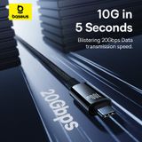  Cáp Sạc Nhanh Baseus Tungsten Gold C to C 100W (20V/5A, USB3.2, 4K@60Hz, 20Gbps) 