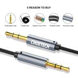  Cáp âm thanh AUX nối dài CHOETECH AUX001/AUX002 AUX3.5mm Male to Female Audio Cable (1.5m/2m) 