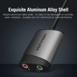  Cáp Chuyển Từ USB A to 3.5mm VENTION CDK (USB to 2*3.5mm) 