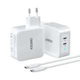  Củ sạc nhanh 2 cổng Type C Choetech PD6008 GaN Charger PD100W (Dual Type C Quick Charger) 