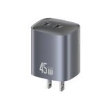  Củ Sạc Nhanh 2C GaN USAMS CC306 45W (Dual Type-C port, Multiple Protection) 