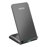  Đế sạc nhanh không dây kiêm giá đỡ cho điện thoại Choetech T524-S 10W Fast Wireless Charging Stand 