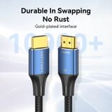  Cáp HDMI 2.1 VENTION ALG 8K (8K@60Hz, Cotton Braided, Aluminum Alloy, Dolby Vision/Dolby Sound, Dynamic HDR, 3D, Aspect Ratio 21:9, HDCP 2.2&2.3, eARC, QMS,VRR, QFT, ALLM) 