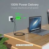  Cáp C to C ThunderBolt3 Choetech XCC-1007 Fast Charge & USB3.1 Gen2 Data Cable (10Gbps USB-C 3.1 Gen2, PD100W , 4K@60Hz Video Thunderbolt3 Support) 