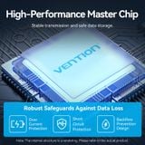  HUB Mở Rộng Đa Năng 5-in-1 VENTION TGX (USB-A to USB-C 3.2 Gen 1*1/USB 3.0*3/USB-C*1, 0.15M) 