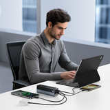  Pin Dự Phòng 2C+2A Baseus EnerGeek GP12 20800mAh 145W (with Digital Display, Bao gồm C to C Cable 1M 100W) 