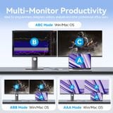  Bộ Chuyển Đổi USB/Type-C to Dual HDMI 4K MST VENTION ACX (Hỗ trợ DisplayLink, 4K@60Hz) 