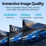  Cáp HDMI 4K VENTION ALM (4K@60Hz, 18Gbps, HDR, Support 3D) 
