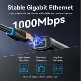 Hub Mở Rộng Kết Nối Đa Năng 6-in-1 VENTION TGN (0.15M, 5Gbps, C to HDMI 4K@60Hz, Type-C3.2 Gen1*1, USB 3.0*2, RJ45 1Gbps*1,PD 100W*1) 