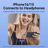  Jack Chuyển Âm Thanh Type-C to 3.5mm VENTION BID (Male to Female, DAC Chip, OMTP&CTIA, 96KHz@16bit, SNR 92dB, 0.1m) 