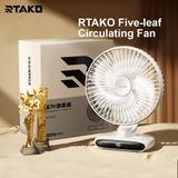  Quạt tích điện để bàn RTAKO Five-leaf Soft Fan 3600mAh 