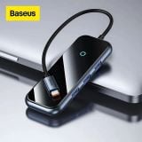  Hub Mở Rộng Kết Nối Đa Năng Baseus AcmeJoy HUB Docking Station Cho Macbook Laptop iPad Điện Thoại (HDMI 4K RJ45 USB3.0 SD/TF PD/Data Jack 3.5) 