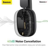  Tai Nghe Chụp Tai Không Dây, Chống Ồn Chủ Động Baseus Bowie H1 ANC ( Bluetooth 5.2 , GPS - APP Control, Nearly No-delay Noise-Cancelling Wireless Headphones) 