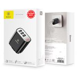  Bộ sạc đa năng Baseus Baseus Mirror Lake 3 cổng sạc ( 3 Ports USB, LED Intelligent Digital Display,  3.4A Fast Charging) 