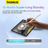  Bút Cảm Ứng Baseus Smooth Writing 2 Series Stylus Lite with LED Indicators, Moon White (Active version with type-C cable and active pen tip) 