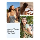  Quạt Cầm Tay AECOOLY Pocket 01 mirror (3500rpm, 3 Speed Settings, Foldable & Compact, 17H, 2000mAh, 55 dB Low Noise, With Mirror) 