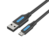  Cáp sạc nhanh Micro USB VENTION COLBF (3A, USB-A to Micro USB, 1m) 