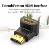  Bộ chuyển HDMI 90 độ VENTION AIO (4K@60Hz, 3D, Male to Female) 