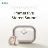  Tai Nghe Không Dây ROCK Sound EarCuffs Pro OWS (Bluetooth v5.4, 6H, 350mAh, ENC, IPX6) 