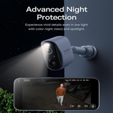  Camera Quan Sát Baseus Security N1 Outdoor Camera 2K 2-Cam Kit (IP67, Up to 210 Day, 7800mAh) 