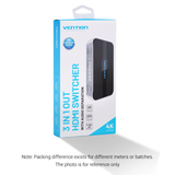  Bộ chuyển đổi HDMI 3 In 1 VENTION AFJH0 (HDMI1.4, With Audio Separation) 