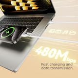  Hộp Đựng Bộ Cáp Sạc Đa Năng ROCK L14 (Lightning, Type-C, iWatch) 