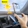  Đế giữ điện thoại cảm biến cho xe ô tô và xe máy Baseus Smart Solar Power Wireless Car Mount Electric Holder 