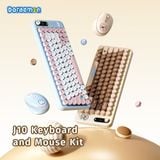 Combo Chuột + Bàn Phím Không Dây ROCK Doraemon J10 (Phạm vi lên tới 10m, 2.4GHz Receiver) 