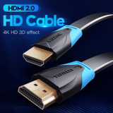  Cáp HDMI 2.0 VENTION VAA-B02-L200 (Flat Cable, 2M, 4K@60Hz, 3D, 18Gbps) 