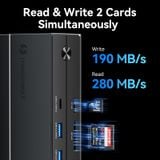  HUB Chuyển Đa Năng 14-in-1 VENTION TPF (Type-C to 1*Thunderbolt 4, 1*DisplayPort 8K@30Hz, 1*HDMI 8K@30Hz, 1*Type-C3.2 Gen2, 2*USB 3.2 Gen2, 1*USB 3.0, 2*USB2.0, 1*RJ45 GbE, 1*SD/TF, 1*3.5mm TRRS, 1*DC 5.5mm, EU Plug) 