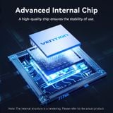  Cáp Chuyển USB-C to HDMI-A 4K VENTION CRH (4K@60Hz, HDCP2.2, Support 3D, Cotton Braided) 