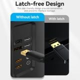  Cáp Chuyển DisplayPort to HDMI 4K VENTION HFO (4K@30Hz / 2K@60Hz, 3D video, Latch-free Design, 1m) 