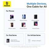  Cáp Sạc Nhanh C to Lightning Baseus Display 2 20W (Digital Display, 480Mbps) 