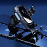  Bộ đế giữ điện thoại tích hợp sạc nhanh không dây dùng cho xe hơi Baseus Metal Wireless Charger Gravity Car Mount（10W, Air Outlet Version） 