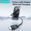  Cáp sạc nhanh USAMS SJ744 Type-C To Type-C 100W Zinc Alloy Meteor Series 