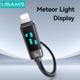  Cáp sạc nhanh USAMS SJ743 Type-C To Lightning 30W Zinc Alloy Meteor Series 