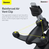  Đế giữ điện thoại cảm biến cho xe ô tô và xe máy Baseus Smart Solar Power Wireless Car Mount Electric Holder 