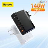  Củ Sạc Nhanh Baseus GaN5 Pro Fast Charger 140W (kèm cáp C to C, Type C*2 + USB, PD/QC4.0/QC3.0/AFC/FCP Quick-Charger) 