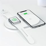  Đế sạc nhanh không dây 2 trong 1 Baseus Dual Smart Wireless Charging Pillow dùng cho Smartphone và Apple Watch  (10W, Wireless Quick charge) 