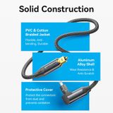  Dây cáp audio quang 90⁰ chất lượng cao VENTION BKD (Optical Fiber Braided Audio) 