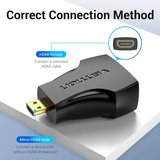  Đầu Chuyển Micro HDMI to HDMI 1080p VENTION AIT (1080p@60Hz, Male to Female) 